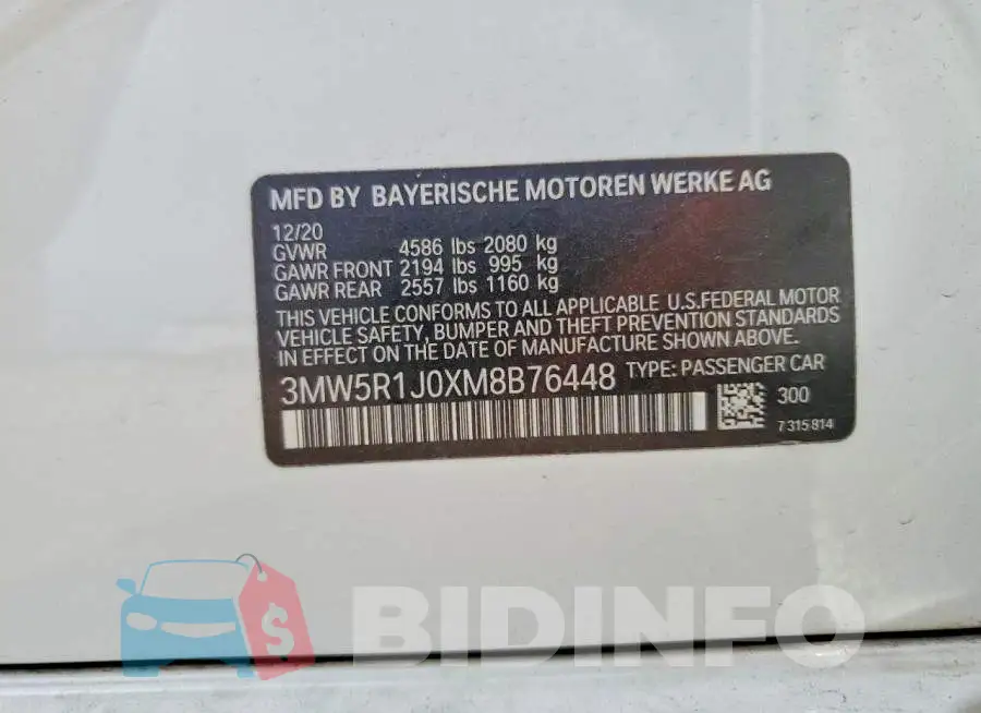 3MW5R1J0XM8B76448 Photo# 13