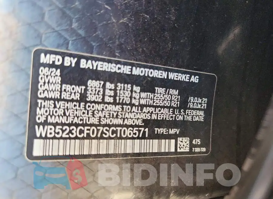WB523CF07SCT06571 Photo# 13