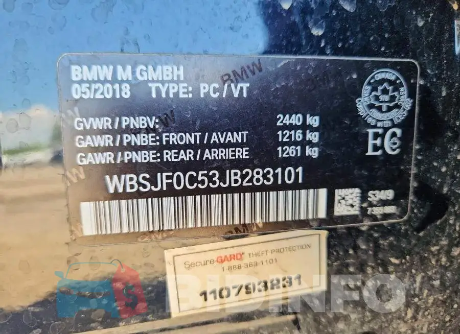 WBSJF0C53JB283101 Photo# 12