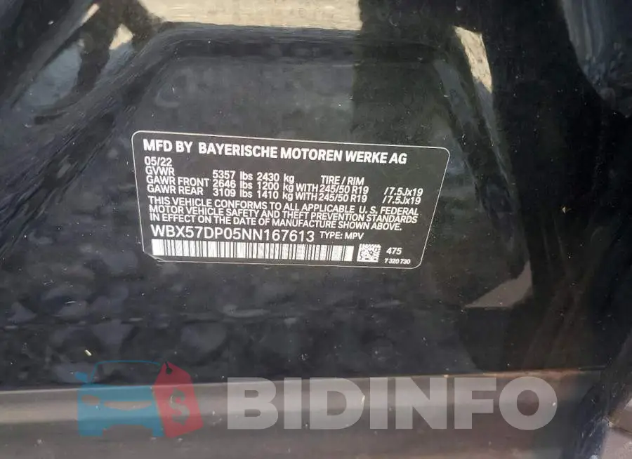 WBX57DP05NN167613 Photo# 13