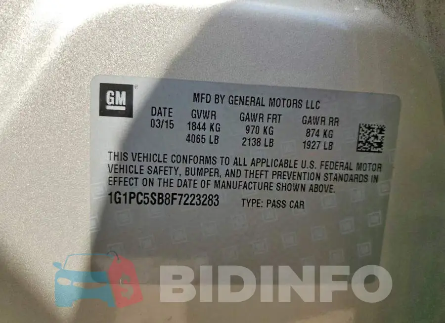 1G1PC5SB8F7223283 Photo# 12