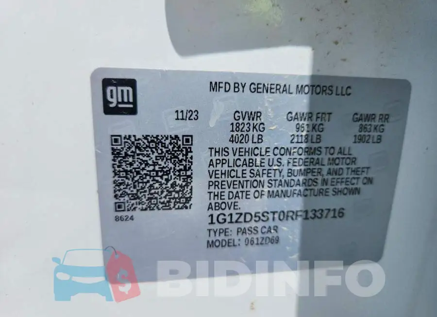 1G1ZD5ST0RF133716 Photo# 13