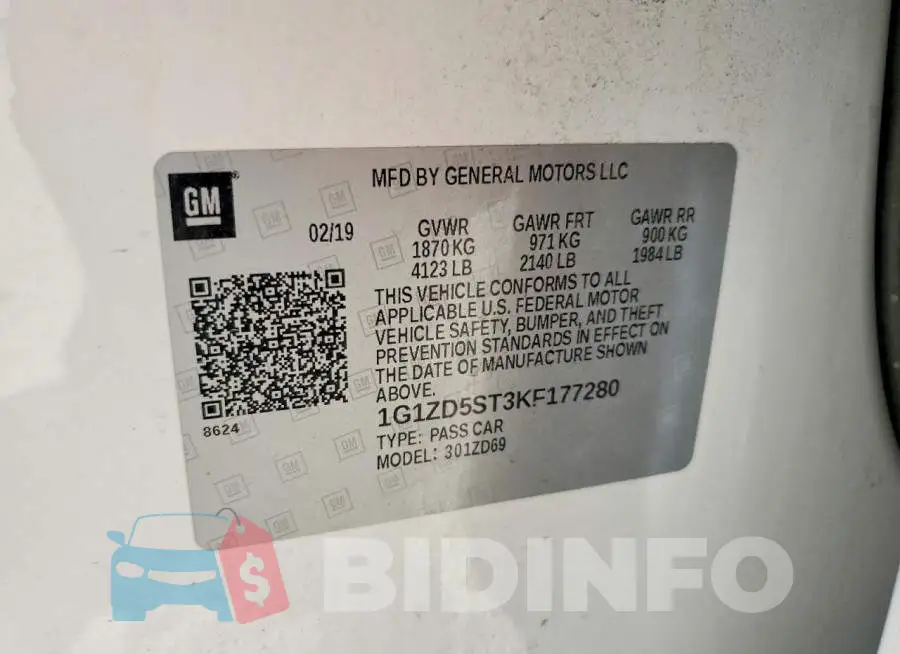 1G1ZD5ST3KF177280 Photo# 13