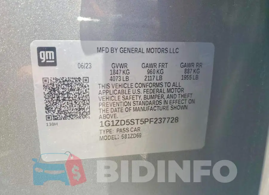 1G1ZD5ST5PF237728 Photo# 13