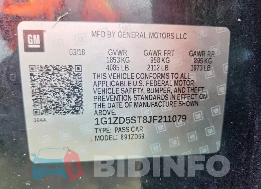 1G1ZD5ST8JF211079 Photo# 13