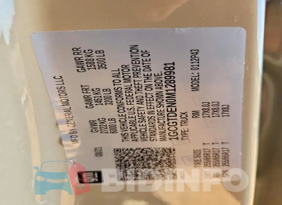 1GCGTDEN0M1289981 Photo# 13