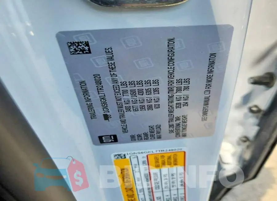 1GNS6GKL7TR248020 Photo# 14