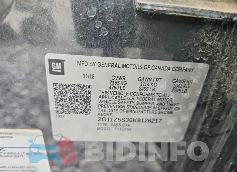 2G11Z5S36K9126217 Photo# 12