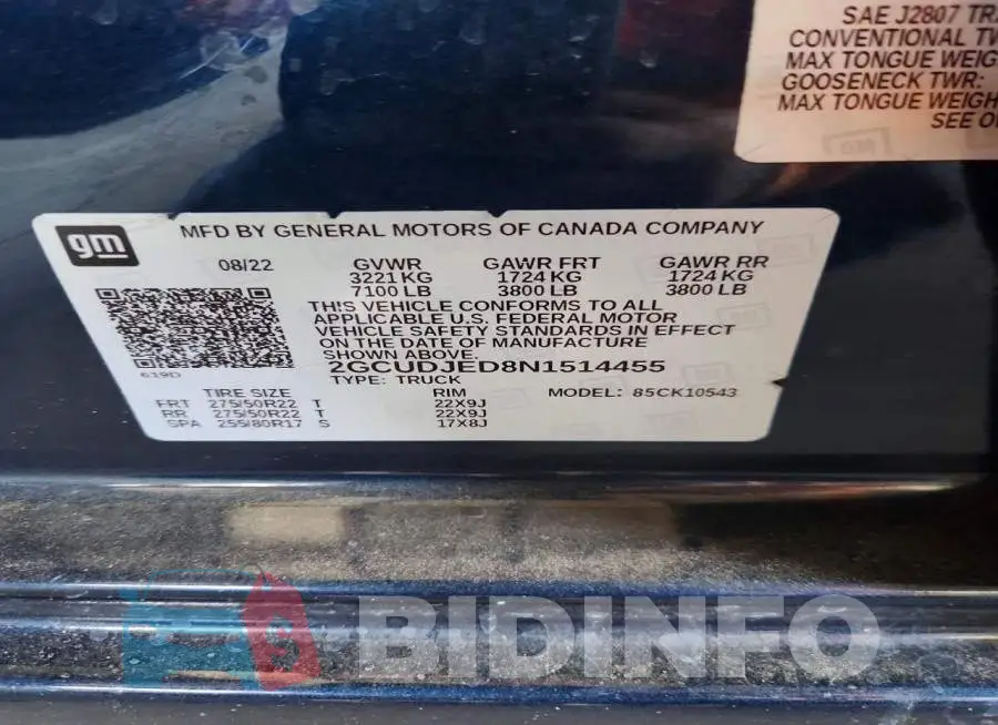 2GCUDJED8N1514455 Photo# 12