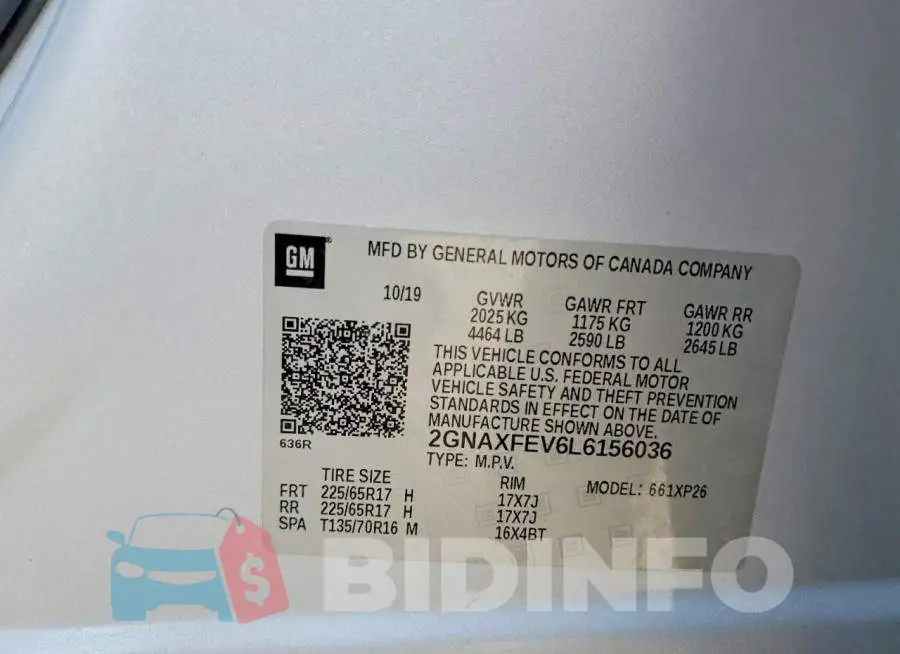 2GNAXFEV6L6156036 Photo# 12