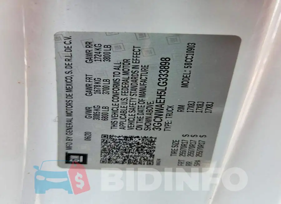 3GCNWAEH5LG333898 Photo# 12