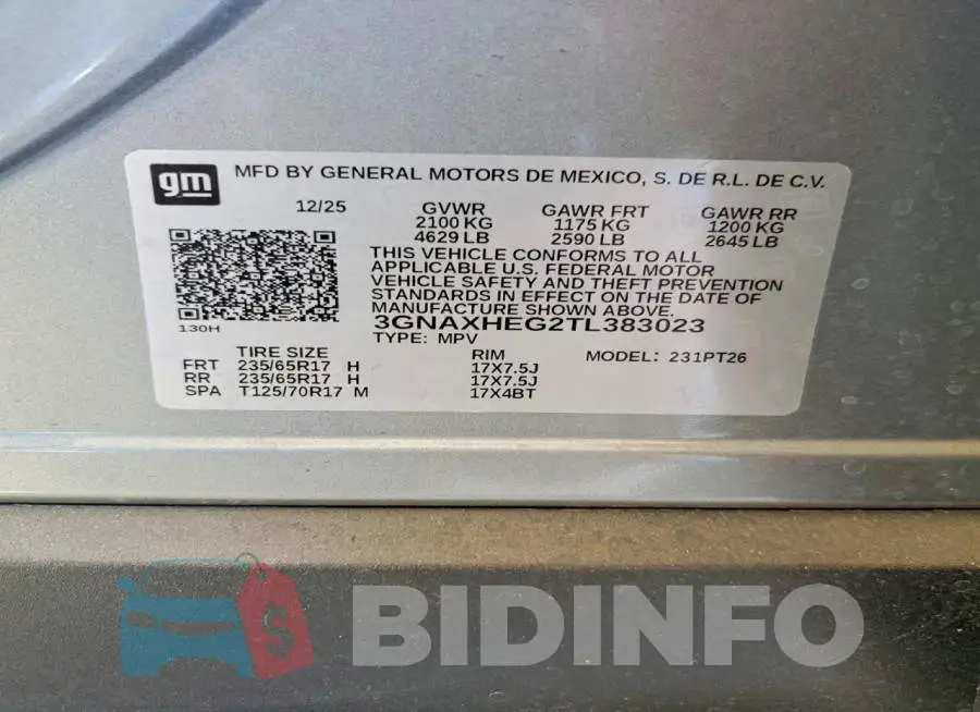 3GNAXHEG2TL383023 Photo# 14
