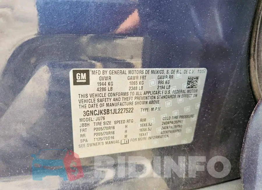 3GNCJKSB1JL227522 Photo# 12