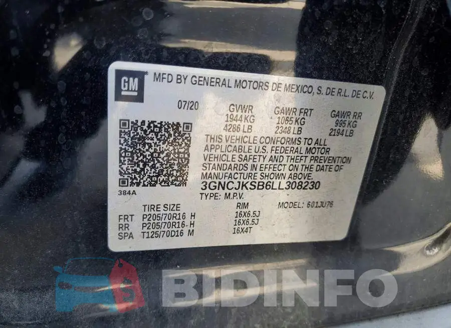 3GNCJKSB6LL308230 Photo# 14