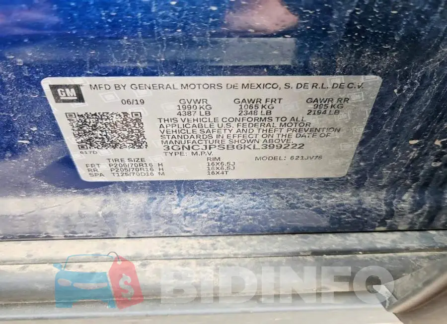 3GNCJPSB6KL399222 Photo# 13