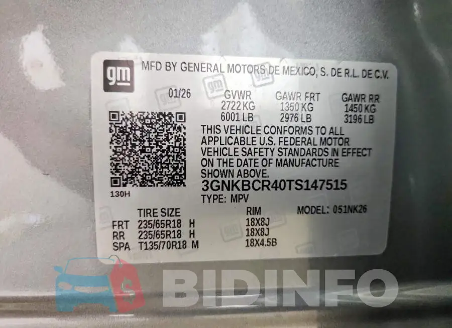 3GNKBCR40TS147515 Photo# 13