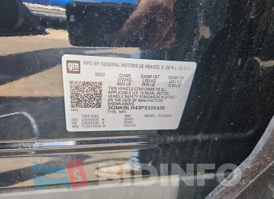 3GNKBLR43PS105426 Photo# 13