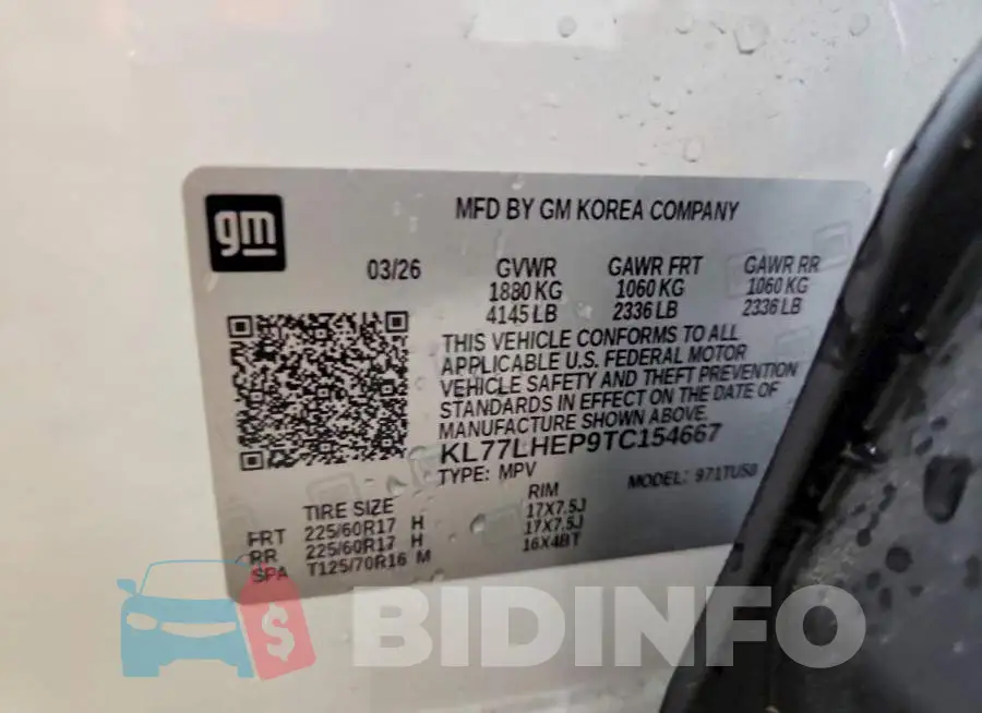 KL77LHEP9TC154667 Photo# 13