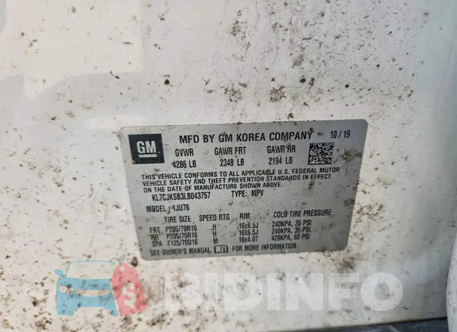 KL7CJKSB3LB043757 Photo# 13