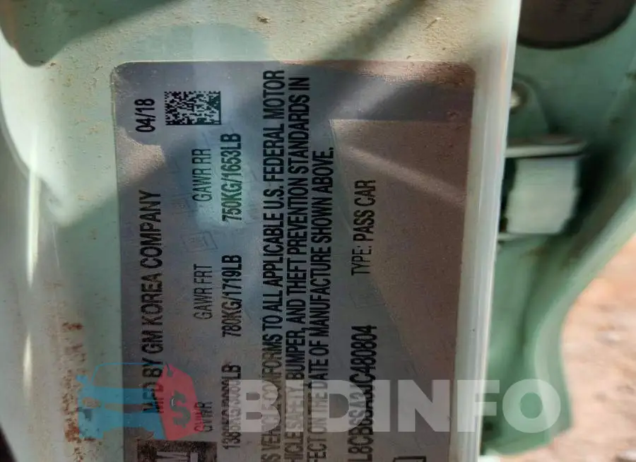 KL8CB6SA3JC480804 Photo# 12