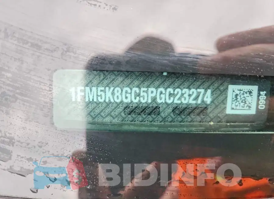 1FM5K8GC5PGC23274 Photo# 13