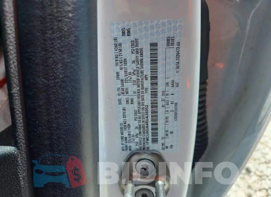 1FMCU0GN4RUA36052 Photo# 13