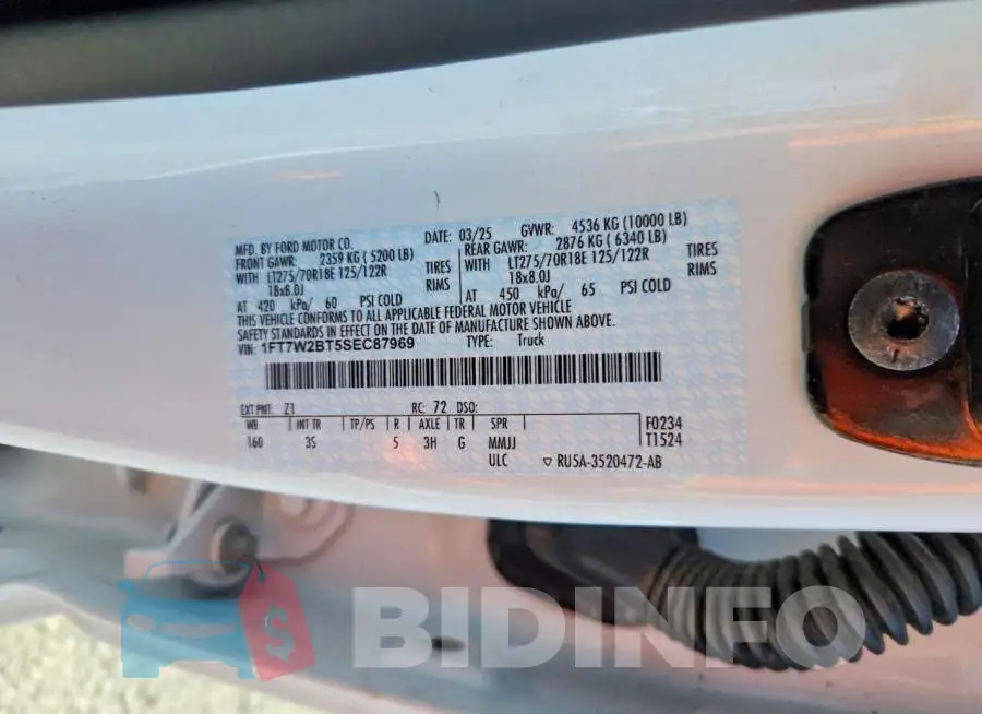 1FT7W2BT5SEC87969 Photo# 12