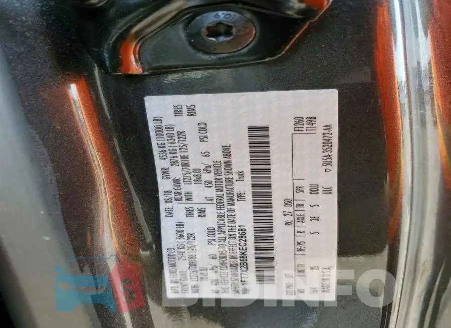1FT7X2B68KEC28681 Photo# 12