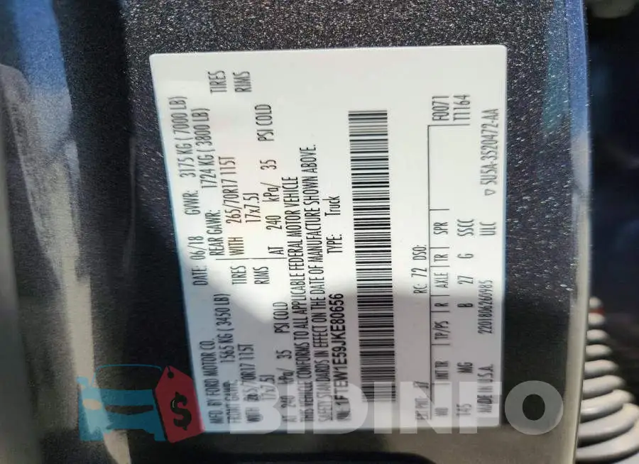 1FTEW1E59JKE80656 Photo# 12