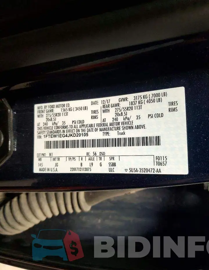 1FTEW1EG4JKD20105 Photo# 12