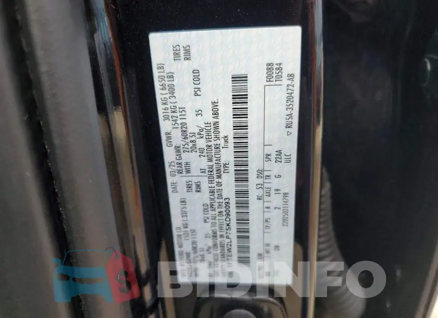 1FTEW2LP7SKD90093 Photo# 12