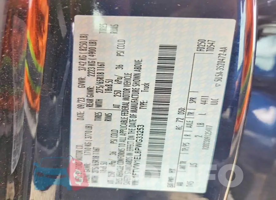 1FTVW1EL8PWG33253 Photo# 12