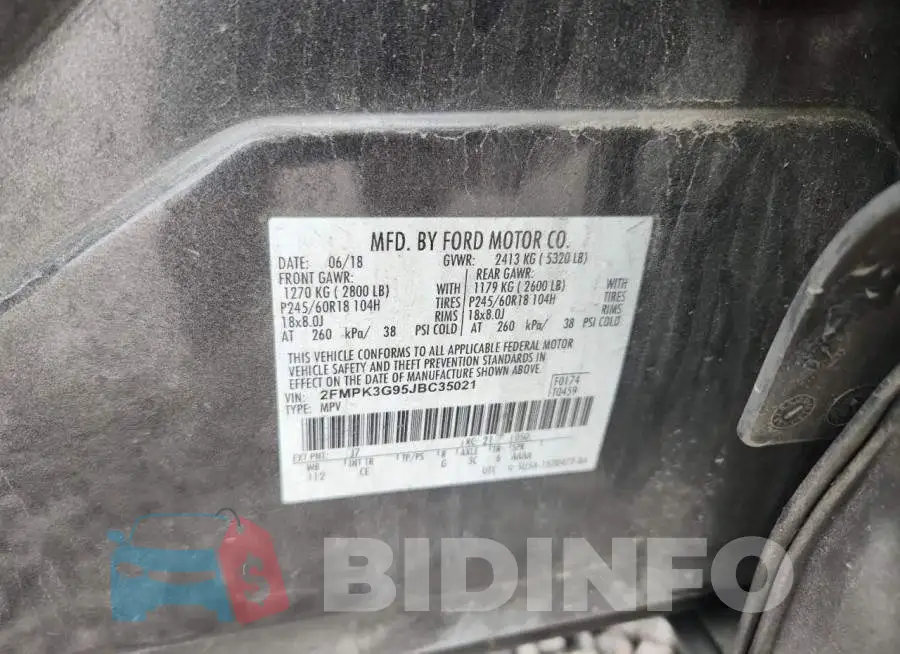 2FMPK3G95JBC35021 Photo# 13