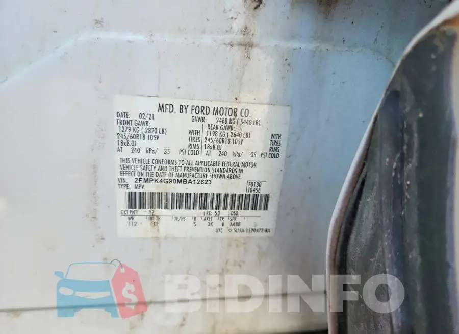 2FMPK4G90MBA12623 Photo# 12