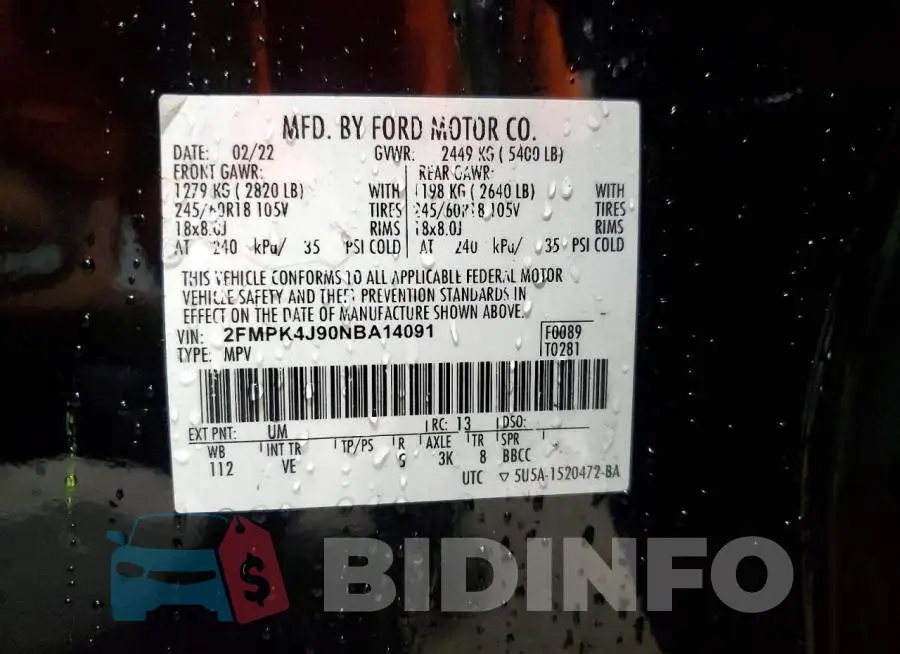 2FMPK4J90NBA14091 Photo# 13