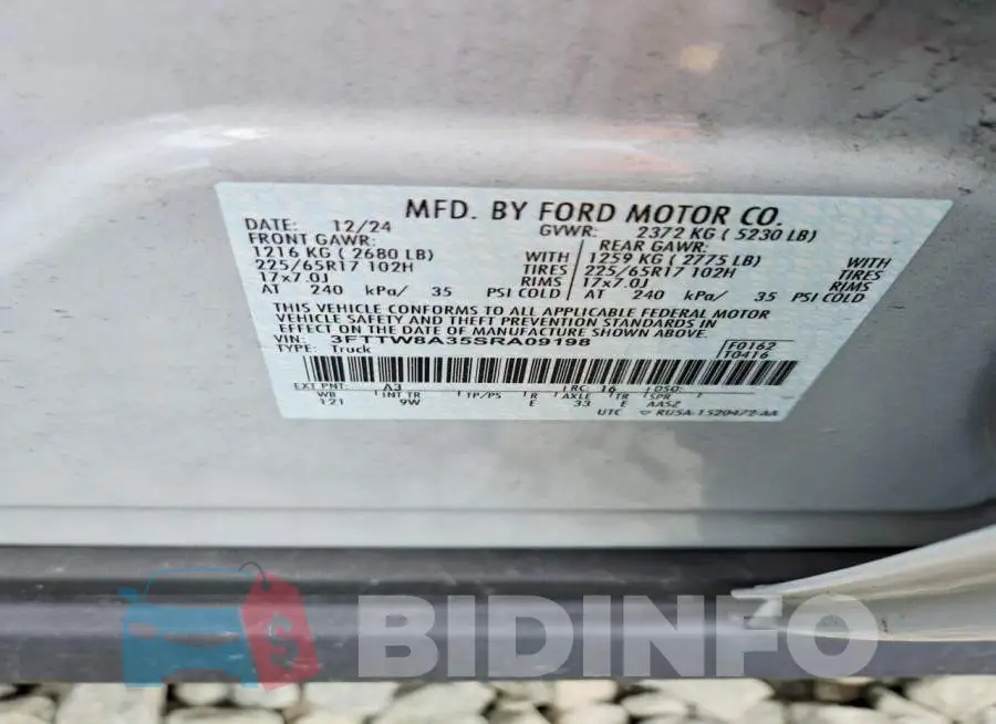 3FTTW8A35SRA09198 Photo# 12
