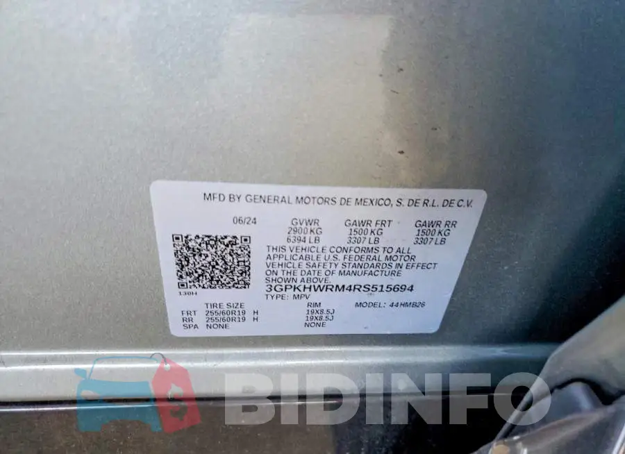 3GPKHWRM4RS515694 Photo# 13