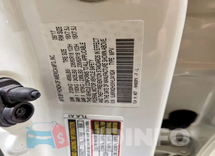 5J6RW2H5XHL041824 Photo# 13