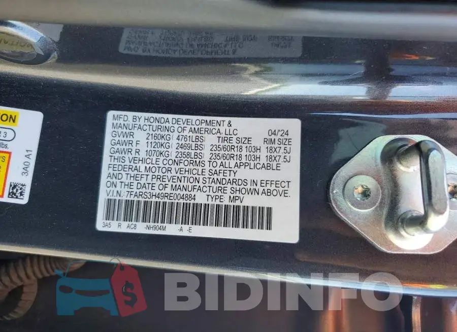 7FARS3H49RE004884 Photo# 13