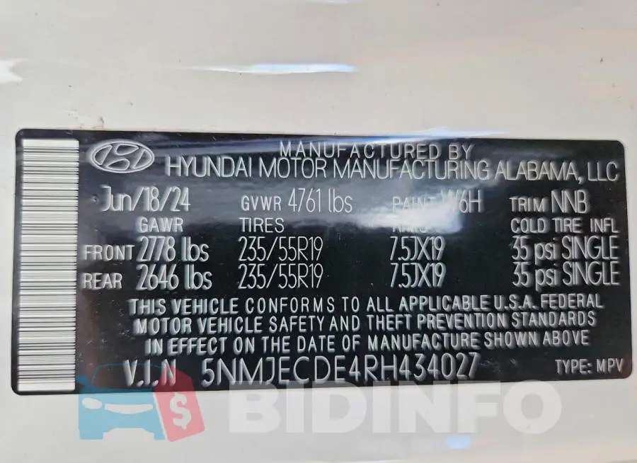 5NMJECDE4RH434027 Photo# 13