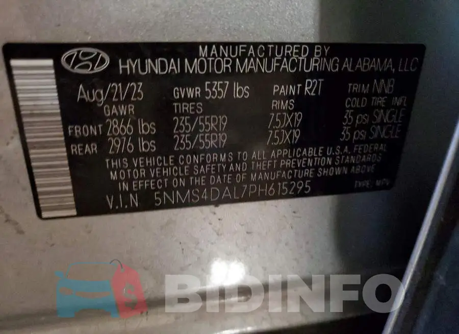 5NMS4DAL7PH615295 Photo# 13