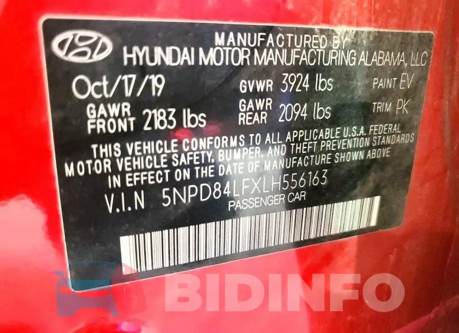 5NPD84LFXLH556163 Photo# 12