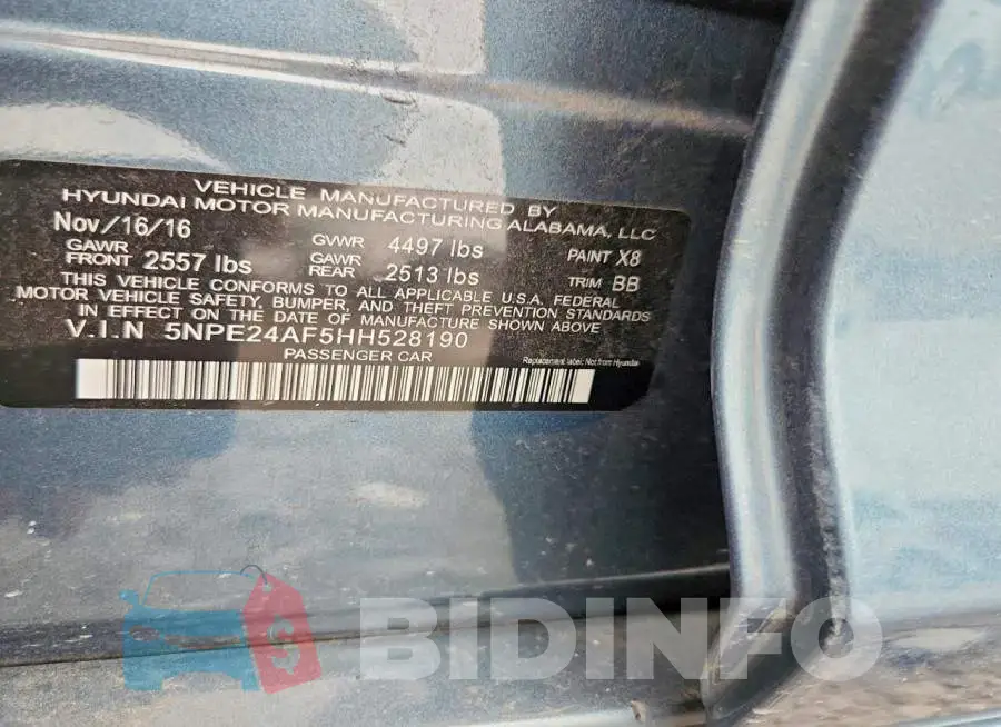 5NPE24AF5HH528190 Photo# 12