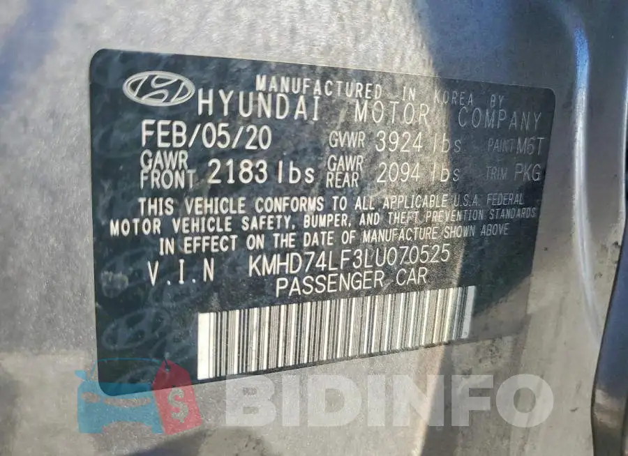 KMHD74LF3LU070525 Photo# 12