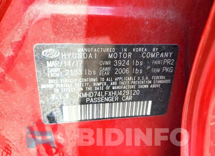 KMHD74LFXHU429120 Photo# 13