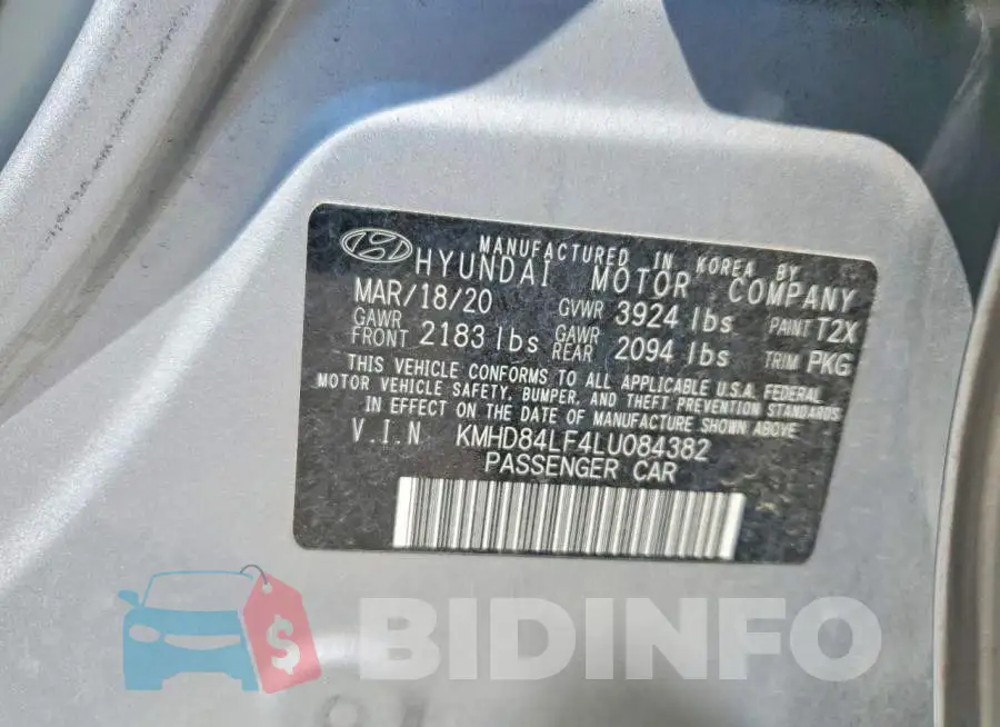 KMHD84LF4LU084382 Photo# 12