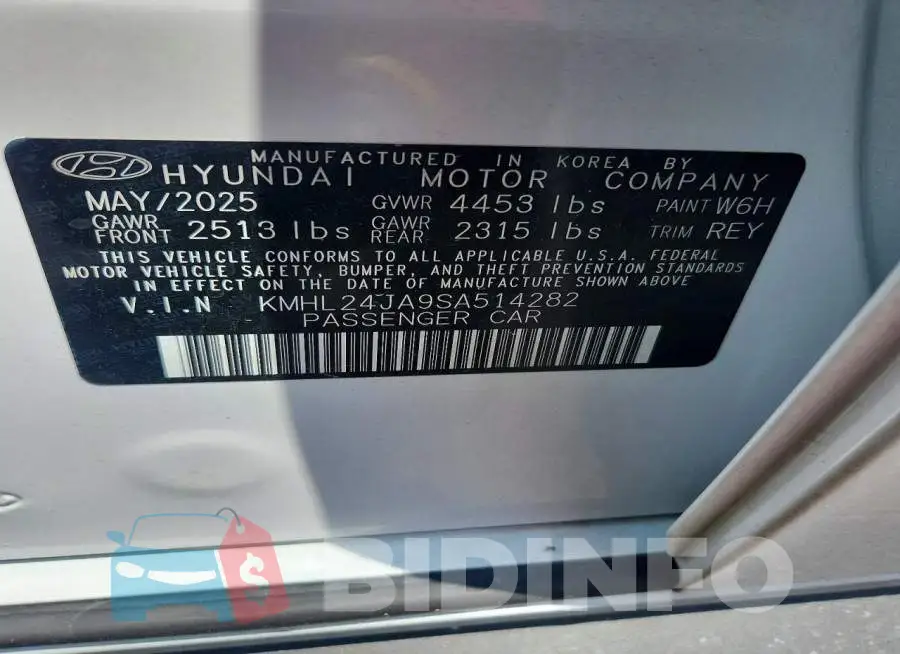 KMHL24JA9SA514282 Photo# 13