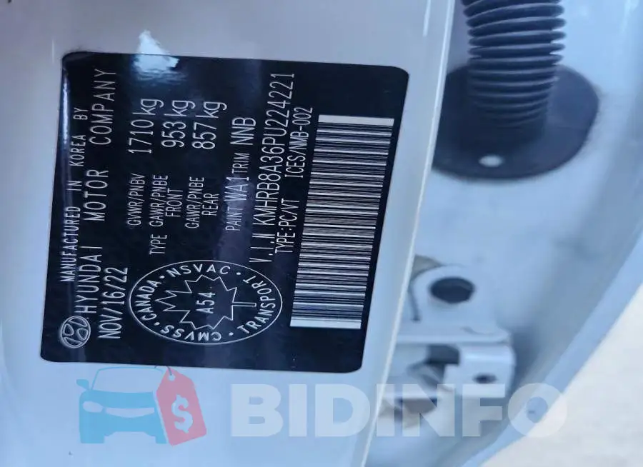 KMHRB8A36PU224221 Photo# 14