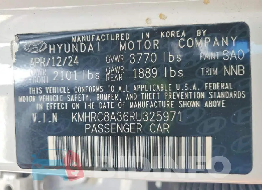 KMHRC8A36RU325971 Photo# 13