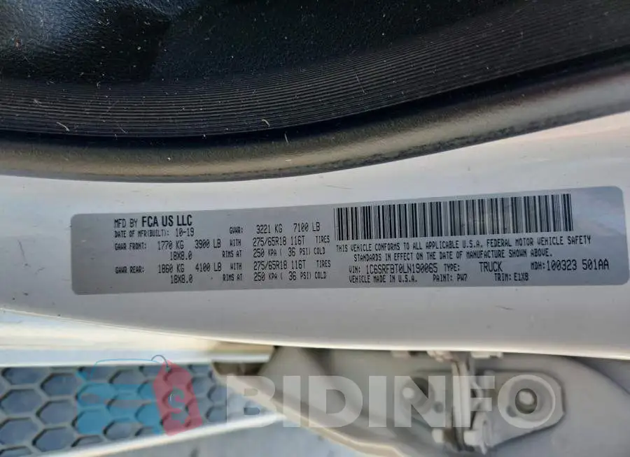 1C6SRFBT0LN190065 Photo# 13